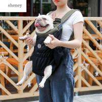 SHENEY กระเป๋าสุนัขระบายอากาศได้,ทนทานสำหรับกลางแจ้งสำหรับการเดินทางเดินเขาระบายอากาศได้กระเป๋าเดินทางกระเป๋าเป้สะพายหลังสายจูงสัตว์เลี้ยงอุปกรณ์เสริมสำหรับแมว