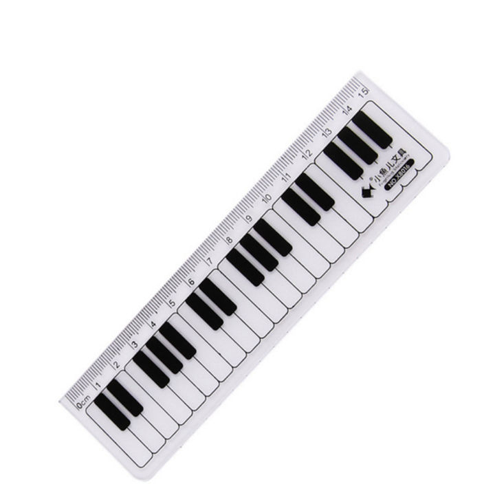 1-15cm-notes-musical-rulers-straight-transparent-stationery-drawing-piano-cute-white-black