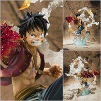 โมเดลฟิกเกอร์ OnePiece Monkey D Luffy Battle Fire Fist Ver. ลูฟี่ Boxed PVC 18 ซม ของขวัญวันเกิด