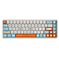 KeyTok KDA Profile Gulf Racing Dye Sub Keycap Set thick PBT for keyboard 87 tkl 104 ansi xd64 bm60 xd68 CSTC75 BM87 BM65