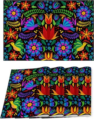 【CC】✵✉  Day of The Dead Placemats Table Accessories Dia De Los Muertos Dining