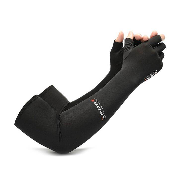 2pcs-sport-arm-sleeves-cycling-running-fishing-climbing-arm-cover-sun-uv-protection-ice-cool-sleeves-with-5-finger-cuff-sleeves