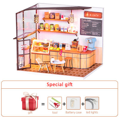 New Diy Dollhouse Kit Miniature Building Kits Wood Constructor Little House Kids Toys Doll House Furniture Accessories For Adult