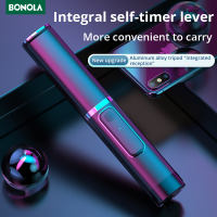 Bonola Portable Integrated Tripod Selfie Stick Hidden Phone Bracket Bluetooth Button Phone Self-timer Lever Holder For Phone