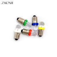 2018 New 5pcs/lot Low Power Consumption E10 LED Screw Base Indicator Bulb Cold White 6V/12V/24V DC Light Bulb Top Quality