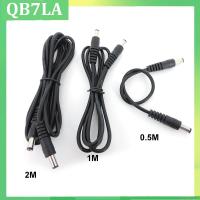 QB7LA Store 12V DC Male To Male plug Power supply Connector Extension cable Plug 5.5 x 2.1mm CCTV camera Adapter Cords 0.5m/1M/2M