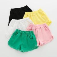 Girls Summer Short Jeant Children Yellow Green Black Pink White Shorts for Kids Casual Scanties Beach Shorts Little Girl Clothes