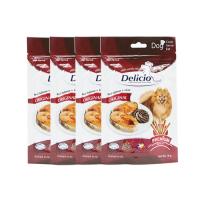 DOG_ขนมสุนัข Delicio Original   รสตับ (70 g. x 4) ขนมหมา  ขนมสัตว์เลี้ยง