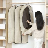 Hanging Garment Coat Outer Dress Suit Clothes Dust-proof Cover with Zipper Clothes Organizer Storage Bags Protect Dust Cover Wardrobe Organisers