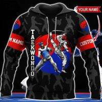 2023 style  Custom Name Cosplay Martial Arts Sports Taekwondo Sportswear Tracksuit 3DPrint Men/Women Pullover Harajuku Hoodies B7