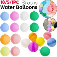 10PCS Reusable Self Sealing Water Bomb Balloons Silicone Water Balloon Quick Fill Summer Splash Ball Beach Game Pool Water Toys