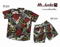 ?ส่งฟรี?เสื้อ,กางเกง (สั่งซื้อแยก) งานต่อลาย Mr-Junko ผ้าซาติน นิ่มใส่สบายไม่ร้อน SPC-614