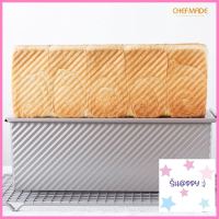 พิมพ์ขนมปัง chefmade [5" X 13" COMMERCIAL CORRUGATED TOAST BOX 1000G DOUGH CAPACITY] S.Happy