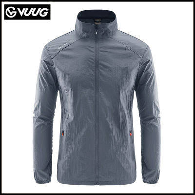 VUUG Skin Clothes Jacket เสื้อแจ็คเก็ตน้ำหนักเบารังสียูวี UPF50 + เสื้อแจ็คเก็ตคอตั้งเสื้อแจ็คเก็ตกันน้ำ Windbreaker