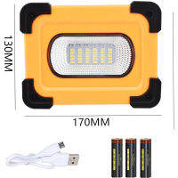 160W Portable LED Work Light Solar Lights 28000lm COB Flood Light 9000mAh Lamp with Magnetic Base for Car repairing