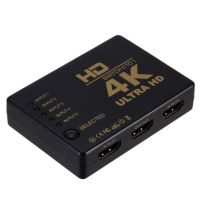 YGSFW 5พอร์ต สวิตช์ที่รองรับ HDMI 5x1 รองรับ HDMI 5ใน1ออก สวิตช์ HDMI 5 IN1 เสียบและเล่น 4K 2K 5 in 1 OUT SELECTOR Splitter สำหรับดิจิตอล hdtv/ เครื่องเล่นดีวีดี/พลาสม่าจอแสดงผล/เสียง/วิดีโอรับ