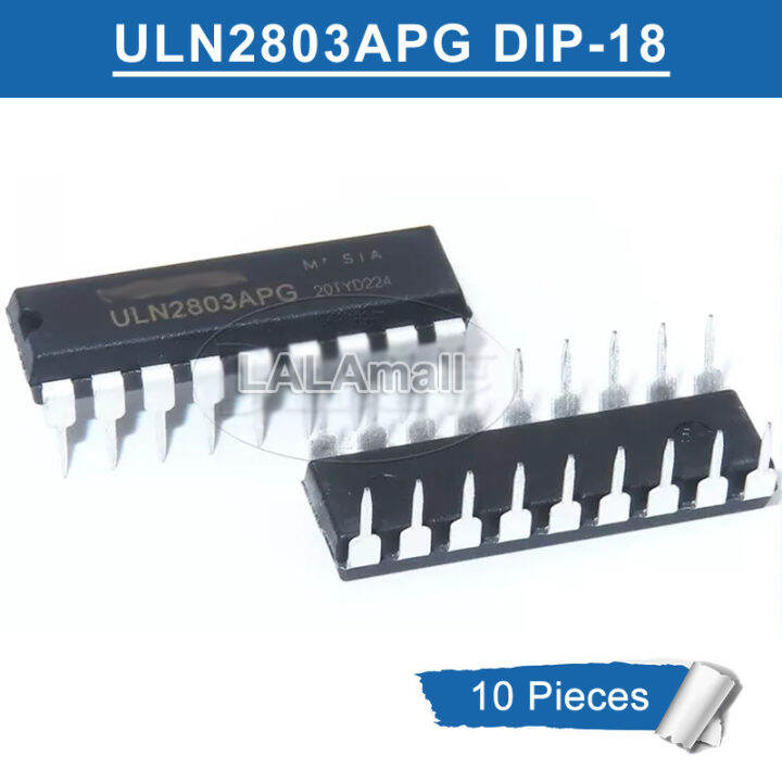 10pcs ULN2803APG DIP-18 ULN 2803 APG ULN2803A DIP18 DIP Darlington ...