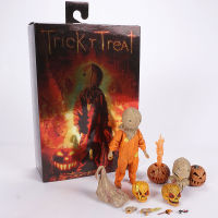 NECA ภาพยนตร์สยองขวัญคลาสสิก Trick R Treat ฟิล์ม Action Figures ตุ๊กตาของเล่นตุ๊กตาของขวัญฮาโลวีนแบตเตอรี่ Self ให้ LR621