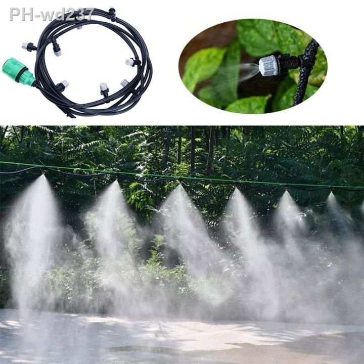 new-irrigation-10meters-10-sprinklers-nozzles-water-sprayer-misting-fog-cooling-nozzle-system-garden-agricultural-sprayer-system