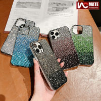 เคสคริสตัล Gradient สำหรับ iPhone 14Pro Max 14Max 13Pro Max 13 12ProMax 12 11 X 8 Plus Luxury Glitter Full Diamond Lady กรณีโทรศัพท์ที่ไม่ซ้ำกัน