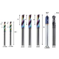 Dreanique Millennium Mill End Mill starter set 7 ชิ้น/แพ็ค