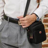 belt pocket Oxford backpack feature phones package a man single shoulder bag movement inclined ✜๑❖