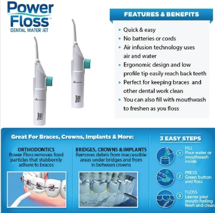Power Water Flosser(Manual) Lazada