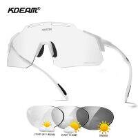 （Manju rider glass） KDEAM Photochromic CyclingMenUV400 OutdoorGoggles TR90 BicycleGlasses ผู้หญิง8สี