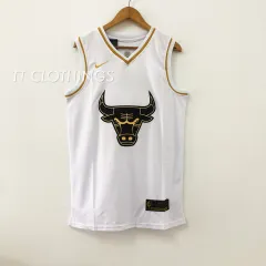 Subolong Chicago Bulls Michael Jordan No.23-Black Gold Basketball Jersey,jordan(Adult Size)