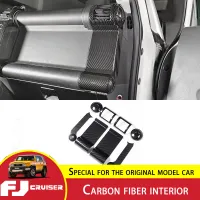 สำหรับโตโยต้า FJ Cruiser O Utlet แผงสติ๊กเกอร์ ABS คาร์บอนไฟเบอร์แบบกลางเต้าเสียบอากาศกรอบ FJ Cruiser การปรับเปลี่ยนภายใน