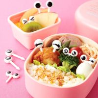 10Pc/lot Mini Eye Fruit Fork Cartoon Plastic Fruit Toothpick Children Fork Kawaii Sandwich Decor Bento Lunch Box Accessories