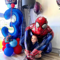 3D Spiderman ตกแต่งเด็กบอลลูน Avengers อลูมิเนียมฟอยล์บอลลูนวันเกิด Party Decor Air Globos Baby Shower ของเล่นของขวัญ-Zitao