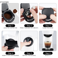 ZTHOME อะแดปเตอร์แคปซูลแบบนำกลับมาใช้ใหม่ได้สำหรับแปลงกาแฟ DOLCE GUSTO ที่เข้ากันได้กับ Genio