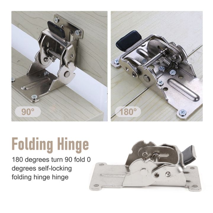 2pcs-0-90-180-degree-self-locking-folding-hinge-table-legs-silver-folding-coffee-table-furniture-hardware-cabinet-hinge