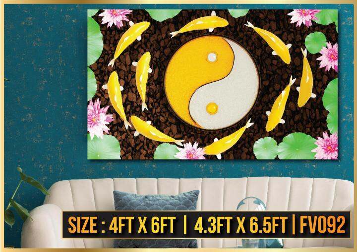 Feng Shui Fish Exclusive Canvas Frame (FV092) Lazada