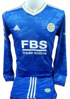 เสื้อกีฬาฟุตบอลผู้ใหญ่เเขนยาว ทีมสโมสรเลสเตอร์ซิตี (Leicester City Football Club) (ทีมเหย้า) ฤดูกาล 2021/2022 ราคาถูก