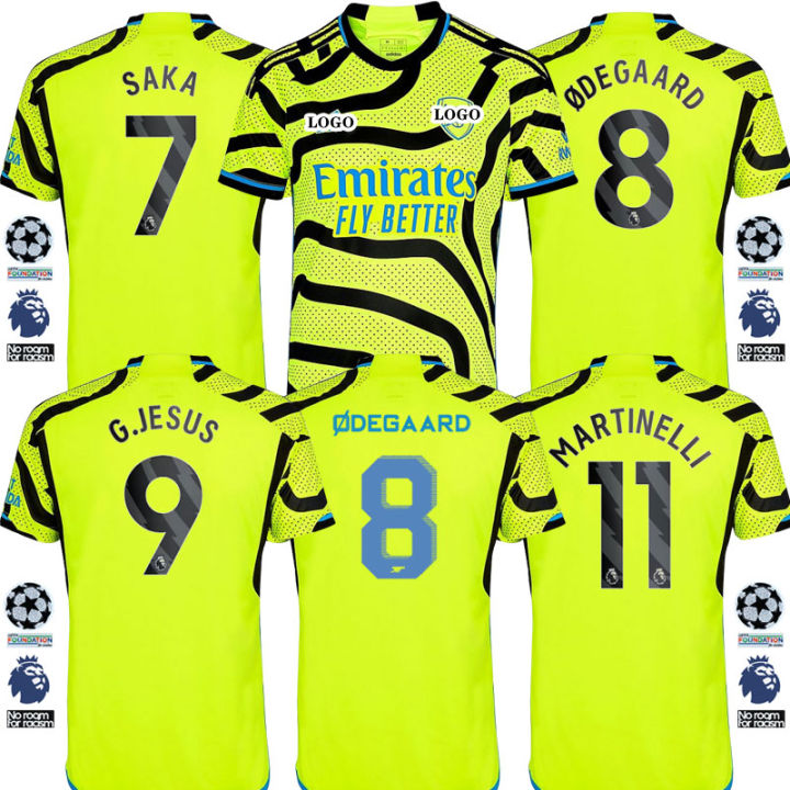 Arsenal Away Jersey 23/24 Football Kit Custom Name 2023 2024 Soccer