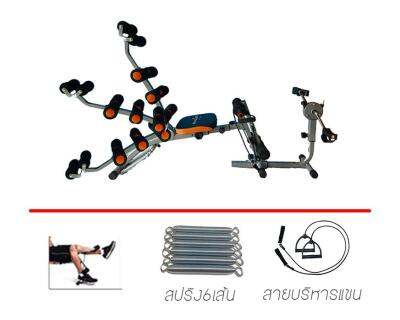 THAI SUN SPORT เครื่องบริหารหน้าท้อง SIX PACK CARE มีที่ปั่นจักรยาน แถมฟรีสายแรงต้าน2เส้น