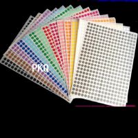 hot！【DT】❅✵  12 Sheets/Pack Color Round Coded Adhesive Label Dot Sticker 6mm/8mm/10mm/13mm/16mm/19mm/25mm/32mm/50mm/100mm