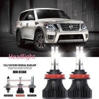 หลอดไฟหน้ารถยนต์ LED LAI 40w 6000k สีขาว สําหรับ nissan Patrol GR MK3 1997-2023 2PCS