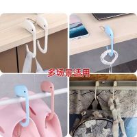 Peg cartoon powerful glue stick wall stainless steel kitchen door dormitory after sticking punching bearing big hook hook