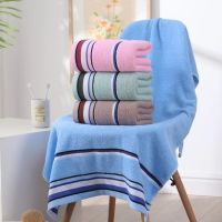 【CC】✤❅▫  Adult Luxury 70x140cm Cotton Men Soft Absorption Household  Beachtowel Large Hotel