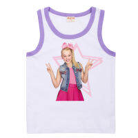 Jojo Siwa เสื้อกล้ามเด็กผู้ชายเด็กผู้หญิง,เสื้อยืดแขนสั้นทรงหลวมเสื้อคอตตอนสำหรับฤดูร้อน8294เสื้อผ้าเด็กเสื้อลำลองผ้าฝ้าย