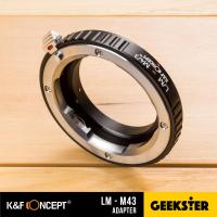 K&amp;F LM-M43 Adapter แปลงเลนส์ Leica M เพื่อเอามาใส่กล้อง Olympus และ Panasonic Mirrorless ( Lens mount adapter Mount LM For Olympus and Panasonic Lumix ) ( เมาท์แปลง อแดปเตอร์ ) ( LM-M43 / LM-M4/3 ) ( LM M43 / LM M4/3 ) ( Geekster )