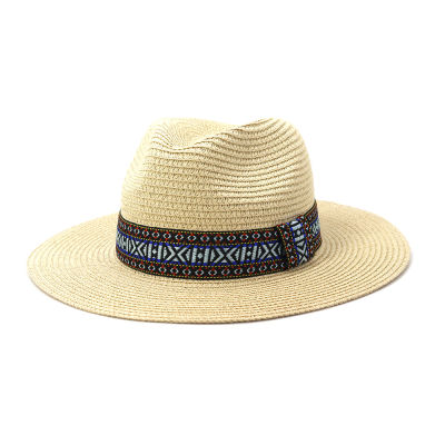 BUTTERMERE White Panama Hat Summer Sun Hats for Women Man Beach Straw Hat for Men UV Protection Cap Chapeau Femme 2021 Fedora