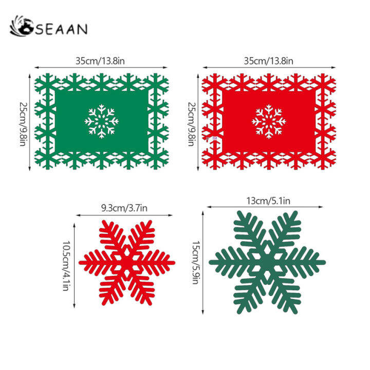 ชุดแผ่นรองจานคริสมาสต์ที่รองแก้วแผ่นรองแก้วพรมและเครื่องดื่ม12โต๊ะสำหรับโต๊ะทานอาหารล้างทำความสะอาดได้โต๊ะทานอาหารชุดโต๊ะโต๊ะทานอาหารผ้าปูโต๊ะและจานรองแก้วสำหรับเป็นของขวัญที่ตกแต่งบ้านในครัวคริสต์มาส