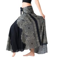 ✎ New Design Fashion Women Beach Style print Long Skirt Hippie Bohemian Gypsy Boho Flowers Elastic Waist Floral Halter Skirt