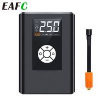 EAFC Mini Car Air Compressor 4000Mah Portable Digital Air Compressor Electric 150PSI Electric Wireless/Wired Car Pump Tire Infla