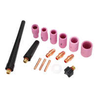 16Pcs TIG Welding Nozzle Tight Fit Torch Collet Set  Fine Workmanship Easy Carrying for WP 9 20 25 Welding Gun Welding Tools