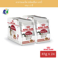 Royal Canin Instinctive Pouch Gravy อาหารชนิดเปียก แบบซอง สำหรับแมวโตอายุ1ปีขึ้นไป (เกรวี่) 12ซอง/กล่อง x 2 กล่อง